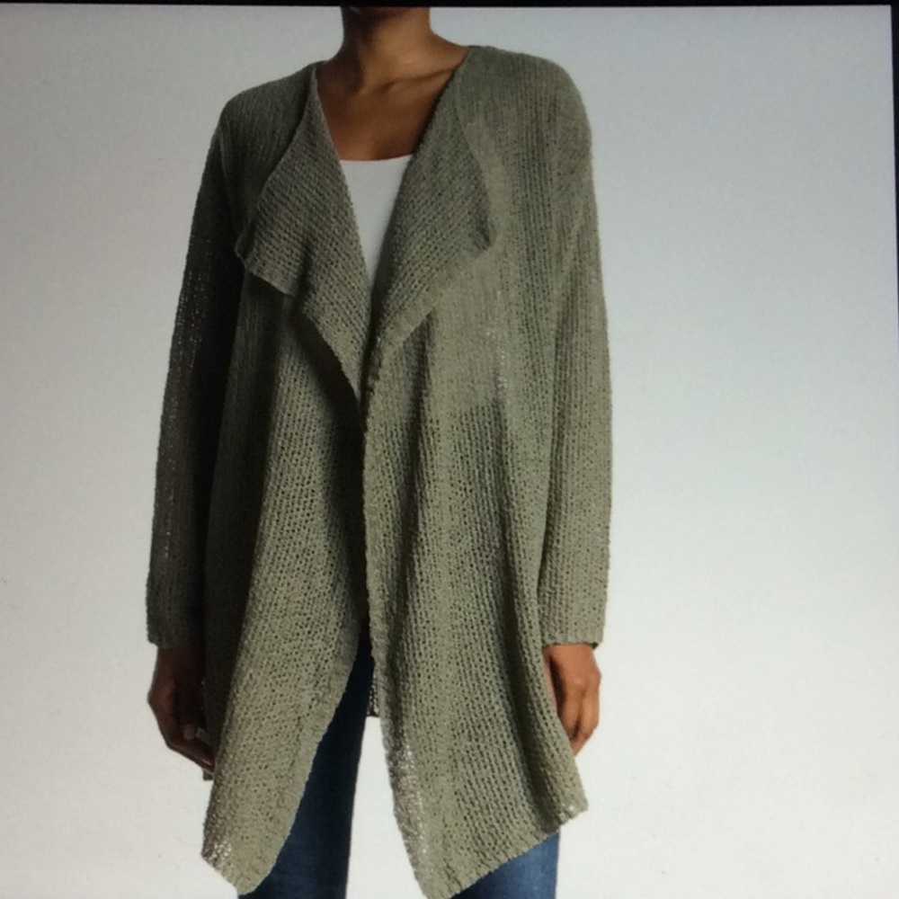 Stitch drop Open Knit Cardigan